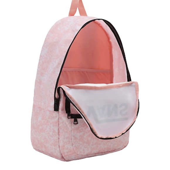 🎒SCHOOL SALE🎒VANS Backpack Pink Women's Laptop Logo Zip Bag VN0A7UFMY6S - Picture 2 of 4